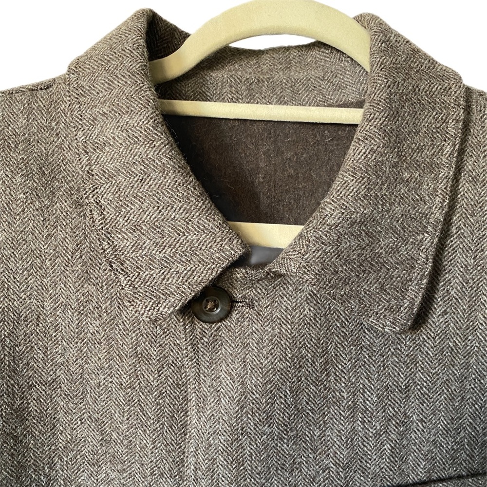 Wool Button Down Coat